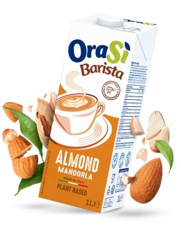 OraSi Barista Almond 1L - włoski napój migdałowy, doskonały do kawy
