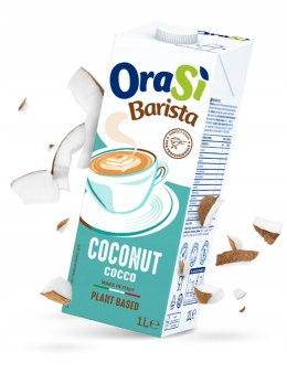 OraSi Barista Coco 1L - włoski napój kokosowy, doskonały do kawy.